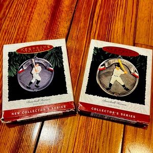 NWOT Hallmark Keepsake Ornament Collection  - Babe Ruth & Lou Gehrig